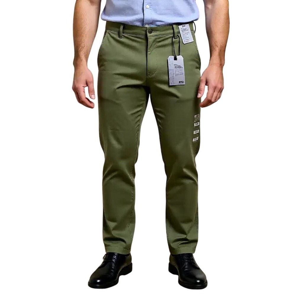 Levis XX Chino Standard Tech Pants Mens Olive Tapered Stretch UPF 50+ 29x30 NWT